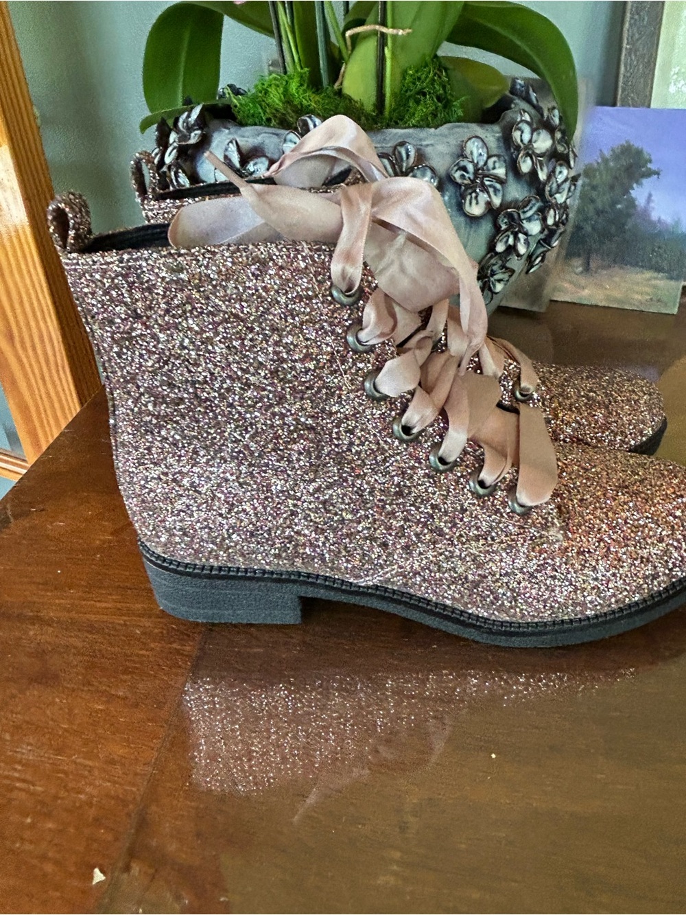 Dirty Laundry Glitter Boots 9